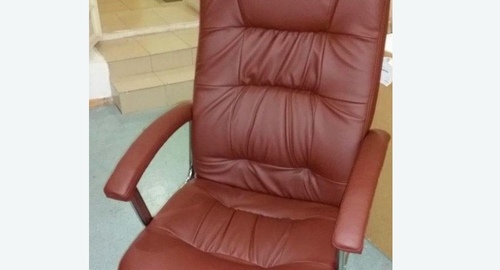 Обтяжка офисного кресла. Киселевск